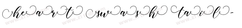 Heart Swash Tail字体转换 Heart Swash Tail字体转换